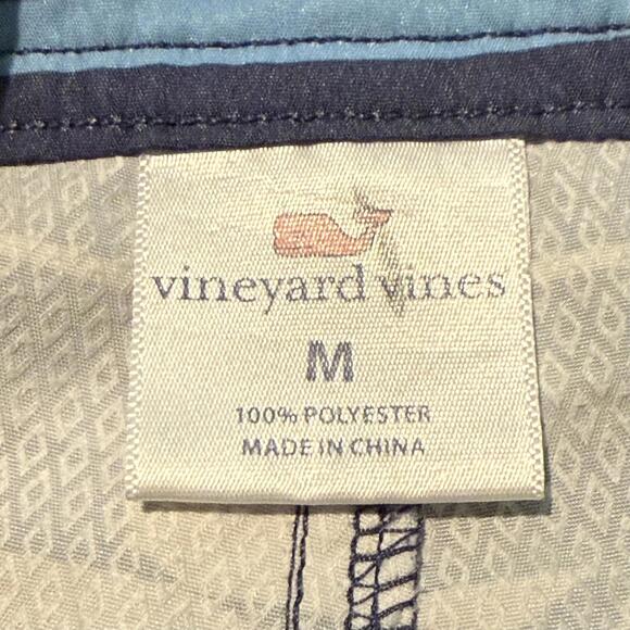 Vineyard Vines Boy's Blue & White Shark Swim Trunks Medium - Picture 4 of 4